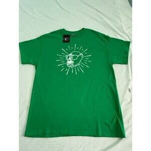 Bad Monkey Tshirt Bright Green Large Monkey Logo With Glasses Short Sleeve Fun